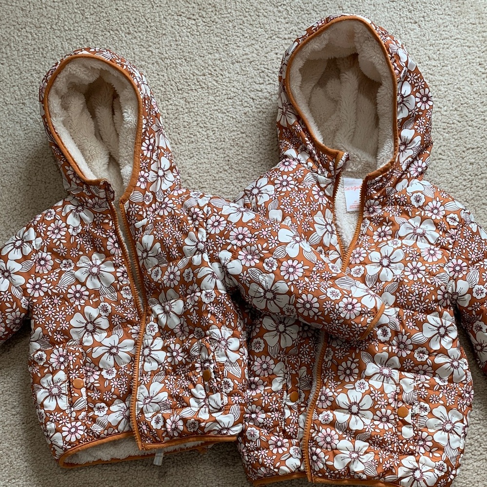 Cat & Jack 5T & 18mo Floral Jacket set